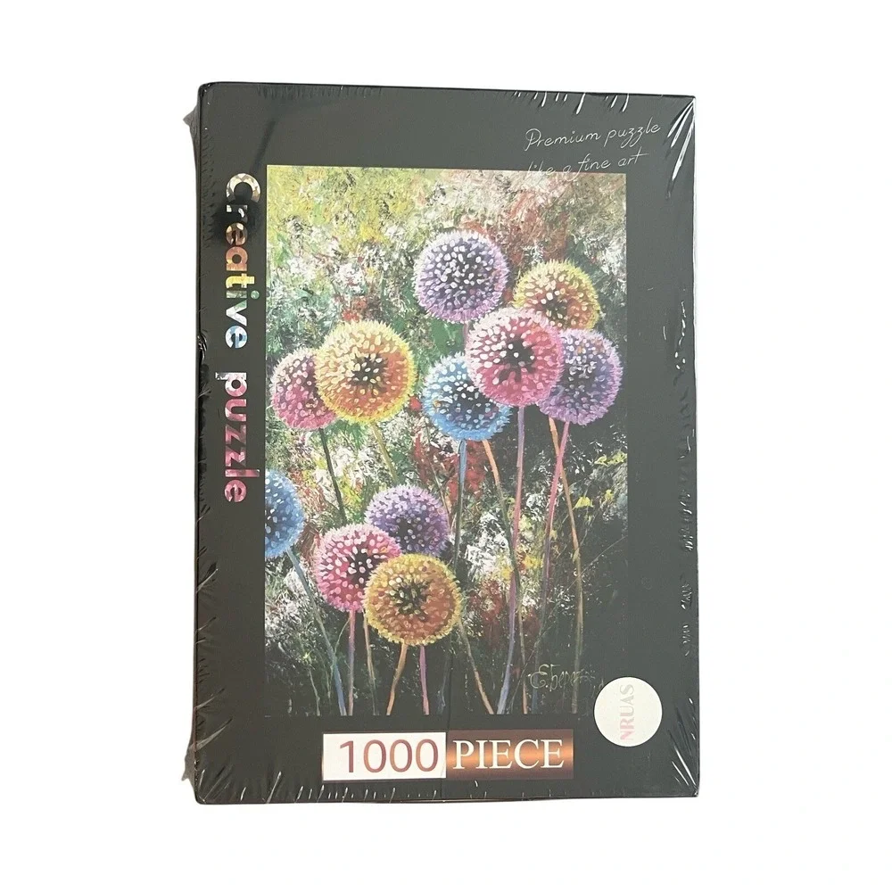 1000 Piece Puzzle Gorgeous Dandelions Hydrangea New Sealed Unopened Unused